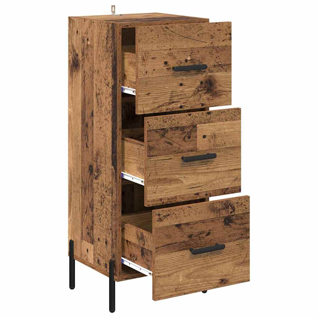Buffet Bois ancien 34 x 34,5 x 90 cm Bois d'ingénierie - XIOS