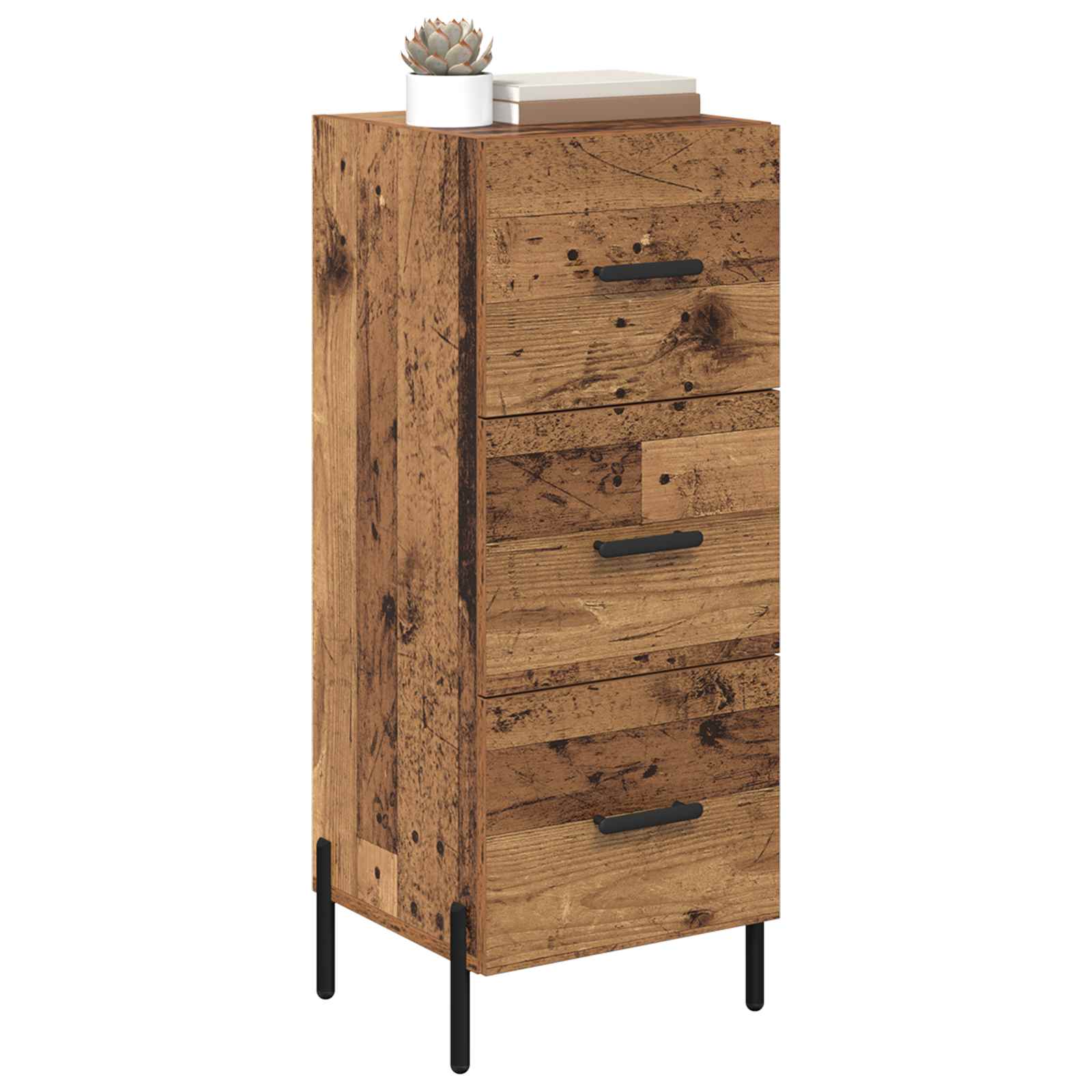 Buffet Bois ancien 34 x 34,5 x 90 cm Bois d'ingénierie - XIOS
