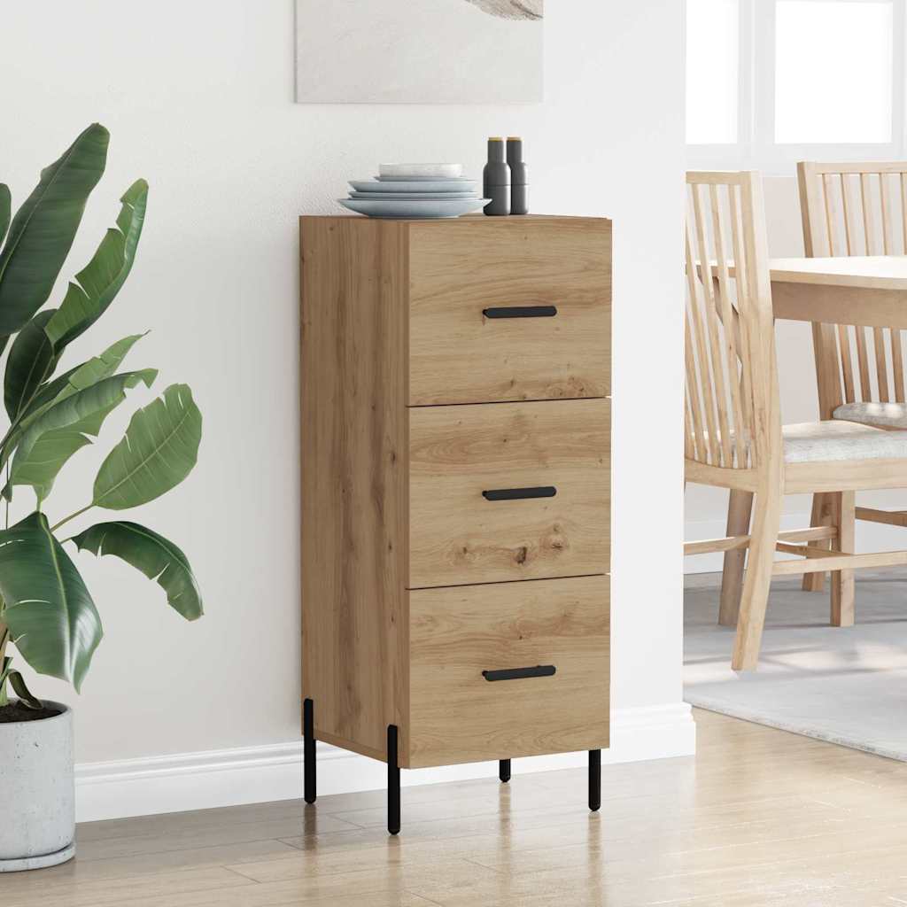 Buffet chêne artisanal 34 x 34,5 x 90 cm Bois d'ingénierie - XIOS