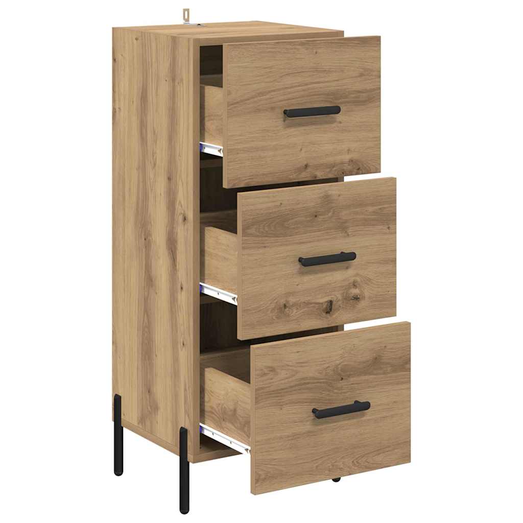 Buffet chêne artisanal 34 x 34,5 x 90 cm Bois d'ingénierie - XIOS