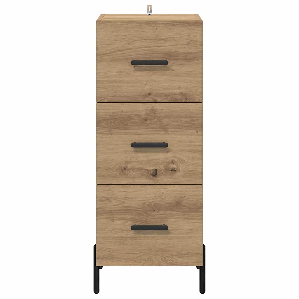 Buffet chêne artisanal 34 x 34,5 x 90 cm Bois d'ingénierie - XIOS