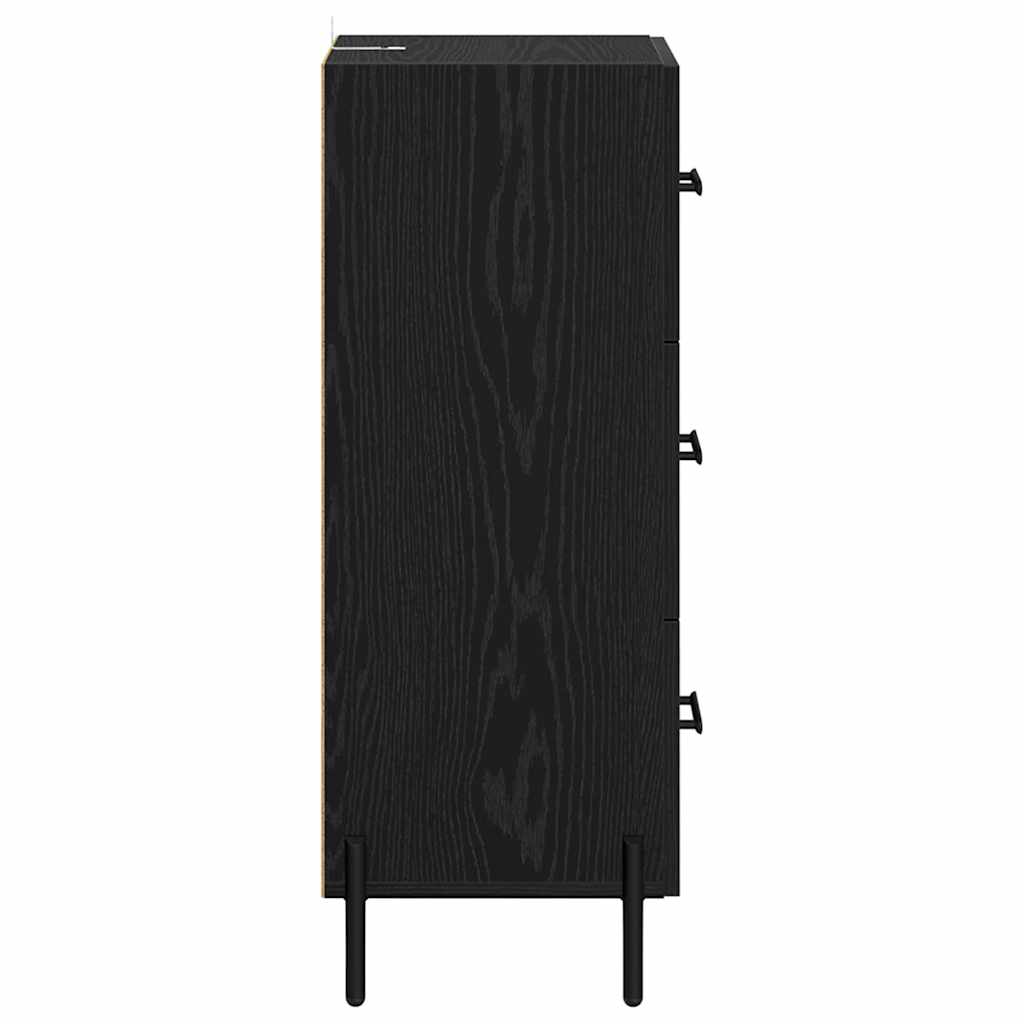 Buffet Chêne noir 34 x 34,5 x 90 cm Bois d'ingénierie - XIOS