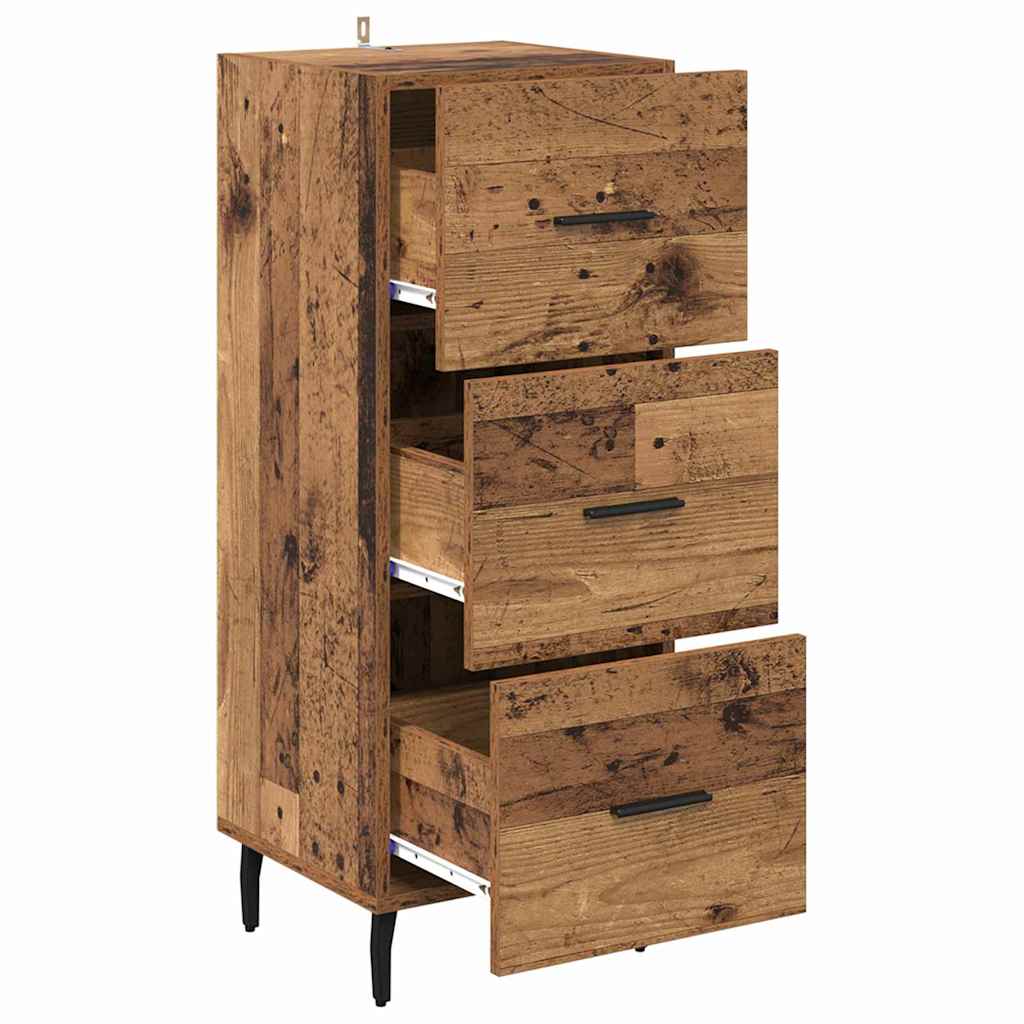 Buffet Bois ancien 34 x 34,5 x 90 cm Bois d'ingénierie - XIOS