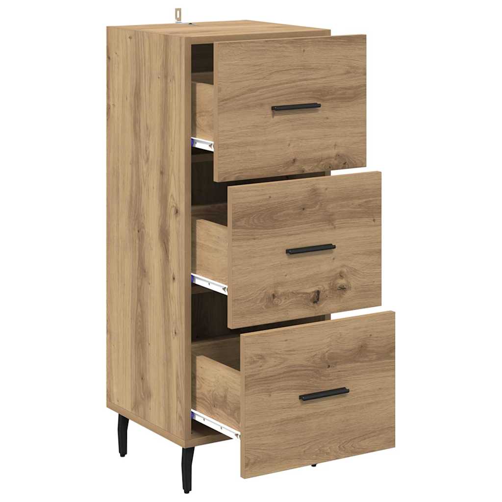 Buffet chêne artisanal 34 x 34,5 x 90 cm Bois d'ingénierie - XIOS