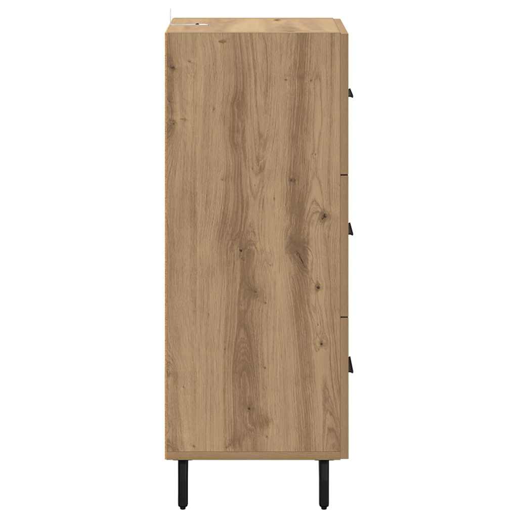 Buffet chêne artisanal 34 x 34,5 x 90 cm Bois d'ingénierie - XIOS