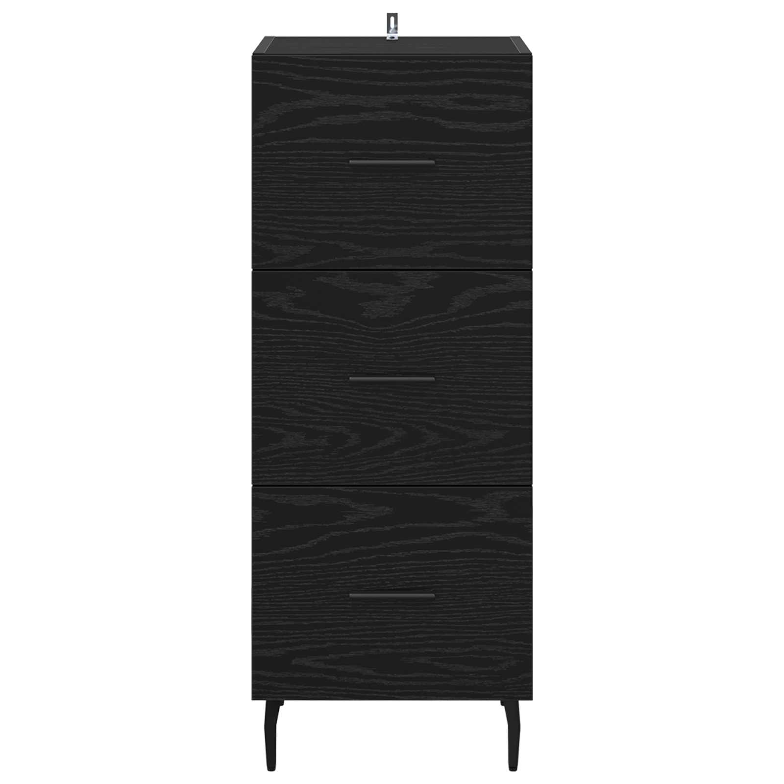 Buffet Chêne noir 34 x 34,5 x 90 cm Bois d'ingénierie - XIOS