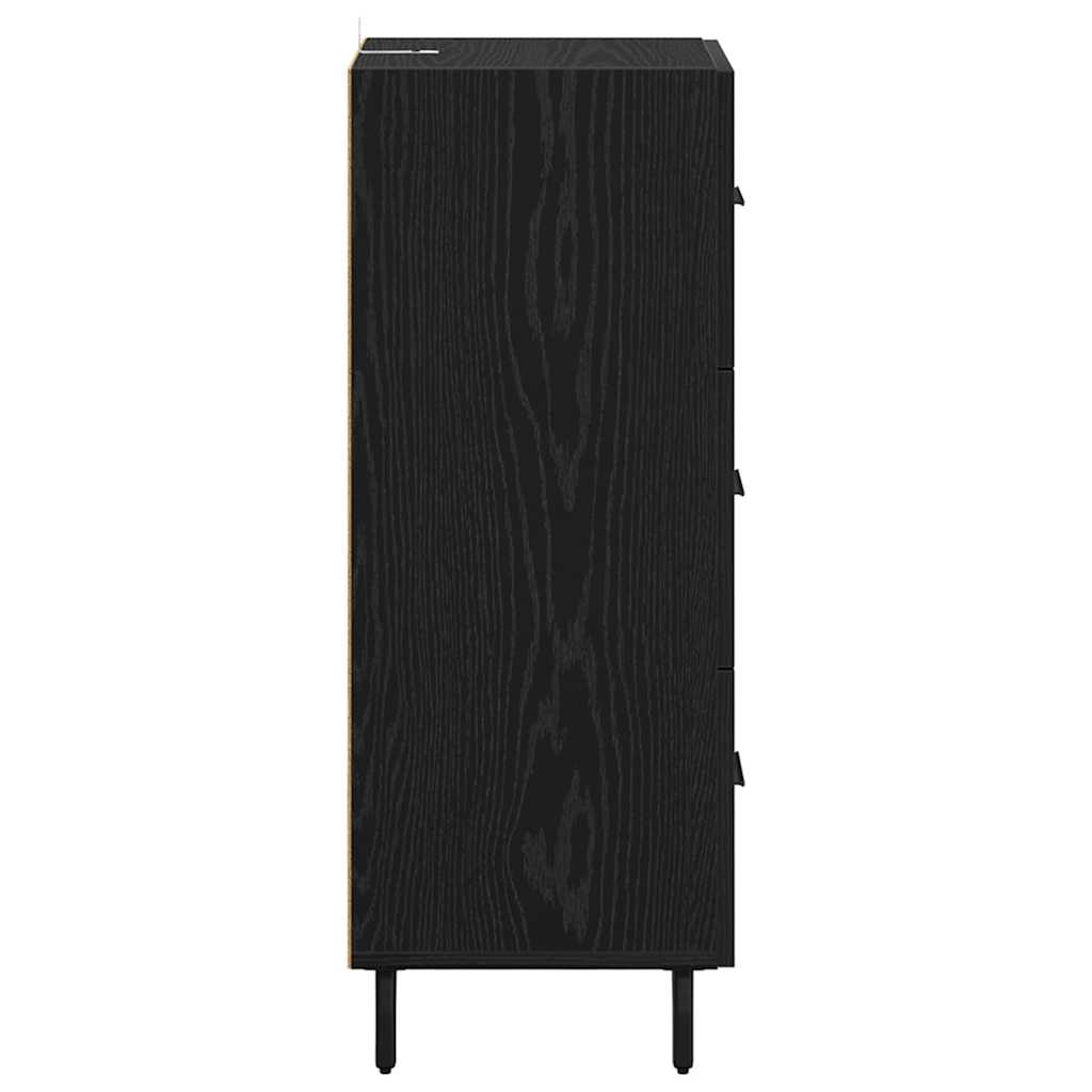 Buffet Chêne noir 34 x 34,5 x 90 cm Bois d'ingénierie - XIOS