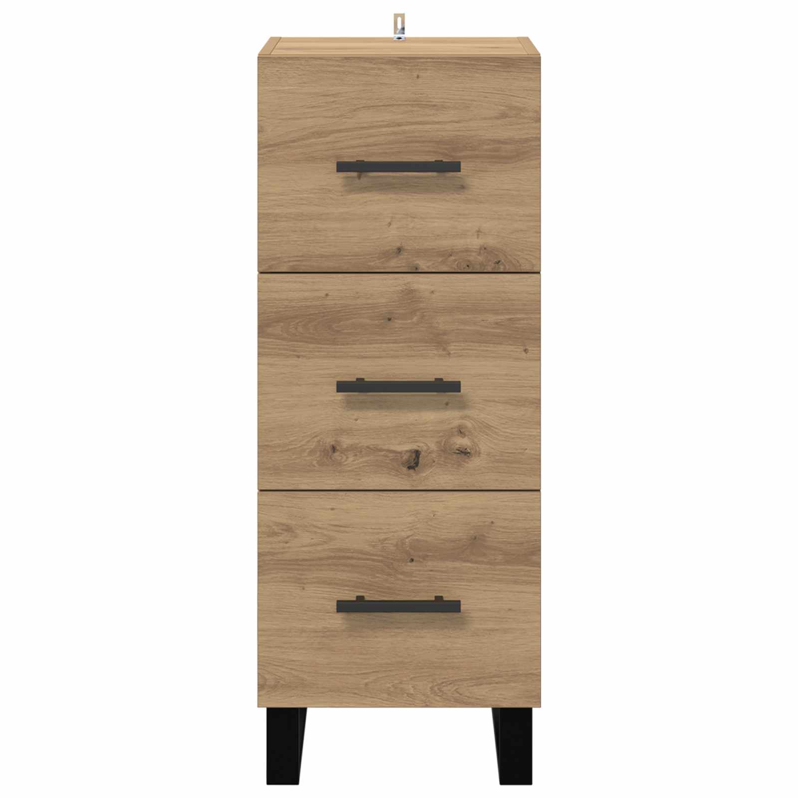 Buffet avec tiroir Chêne artisanal 34,5 x 34 x 90 cm - XIOS