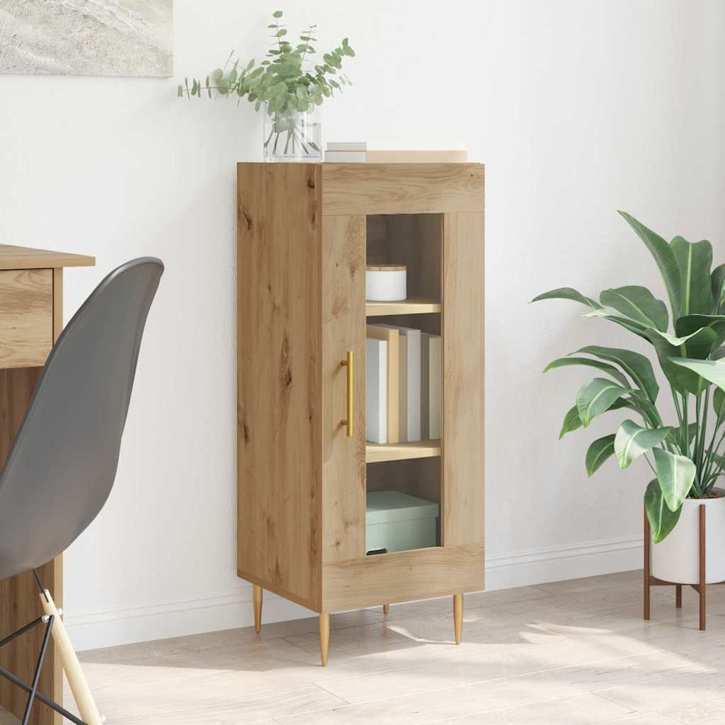 Buffet chêne artisanal 34 x 34,5 x 90 cm Bois d'ingénierie - XIOS