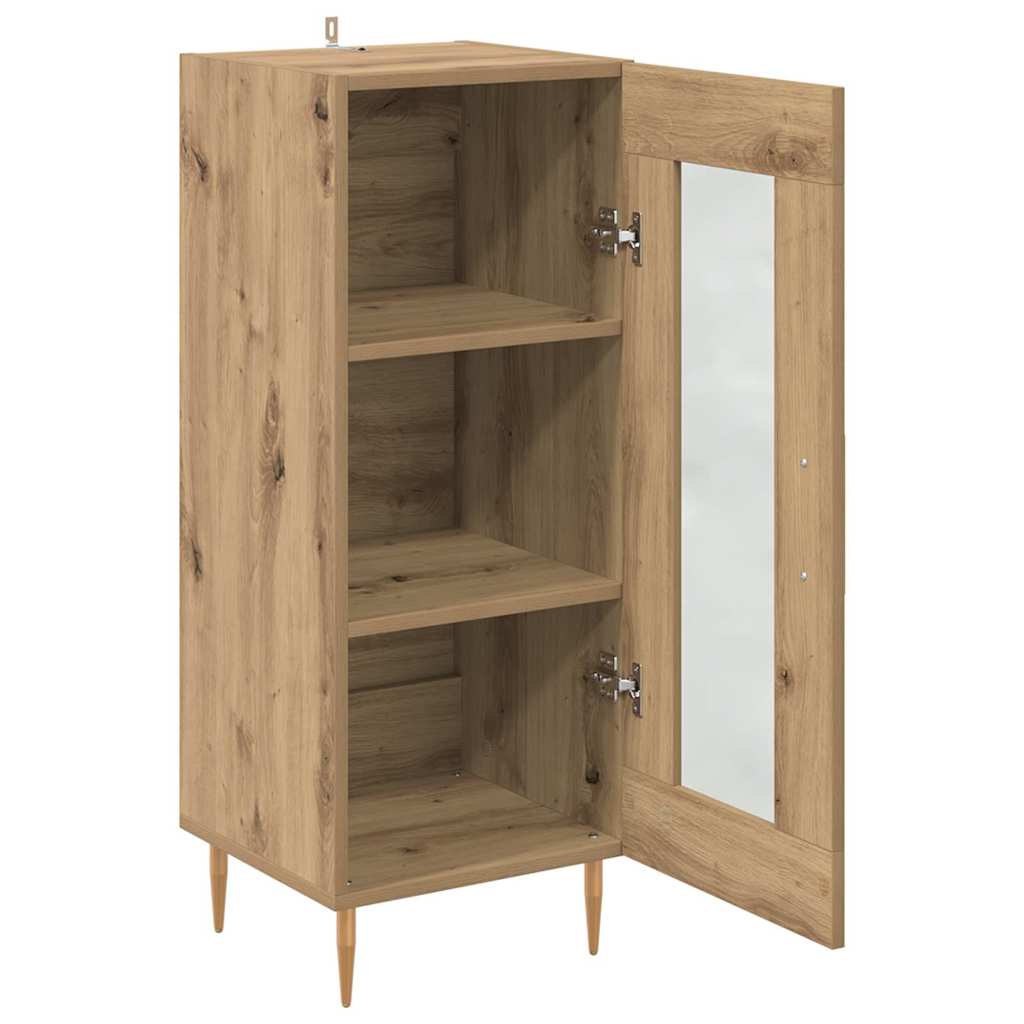 Buffet chêne artisanal 34 x 34,5 x 90 cm Bois d'ingénierie - XIOS