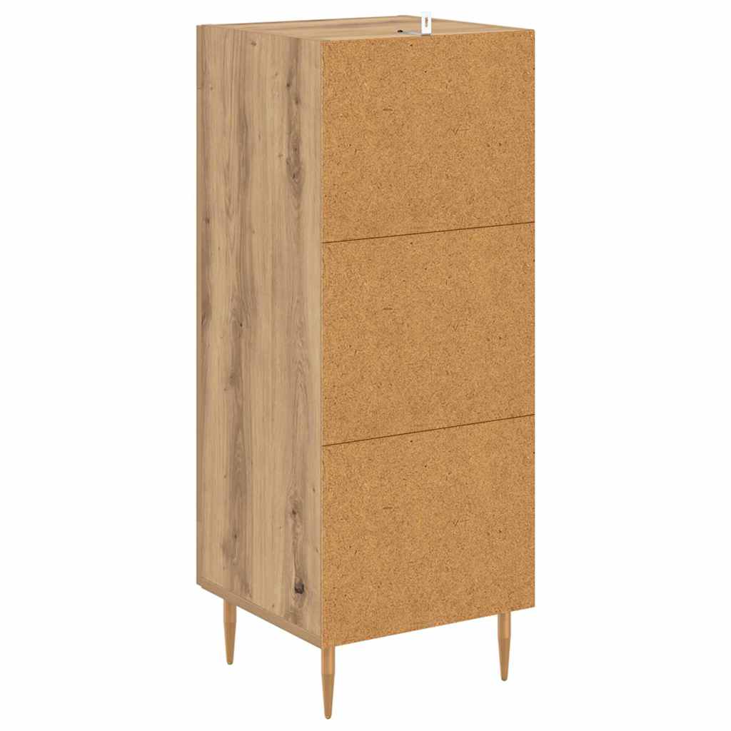 Buffet chêne artisanal 34 x 34,5 x 90 cm Bois d'ingénierie - XIOS