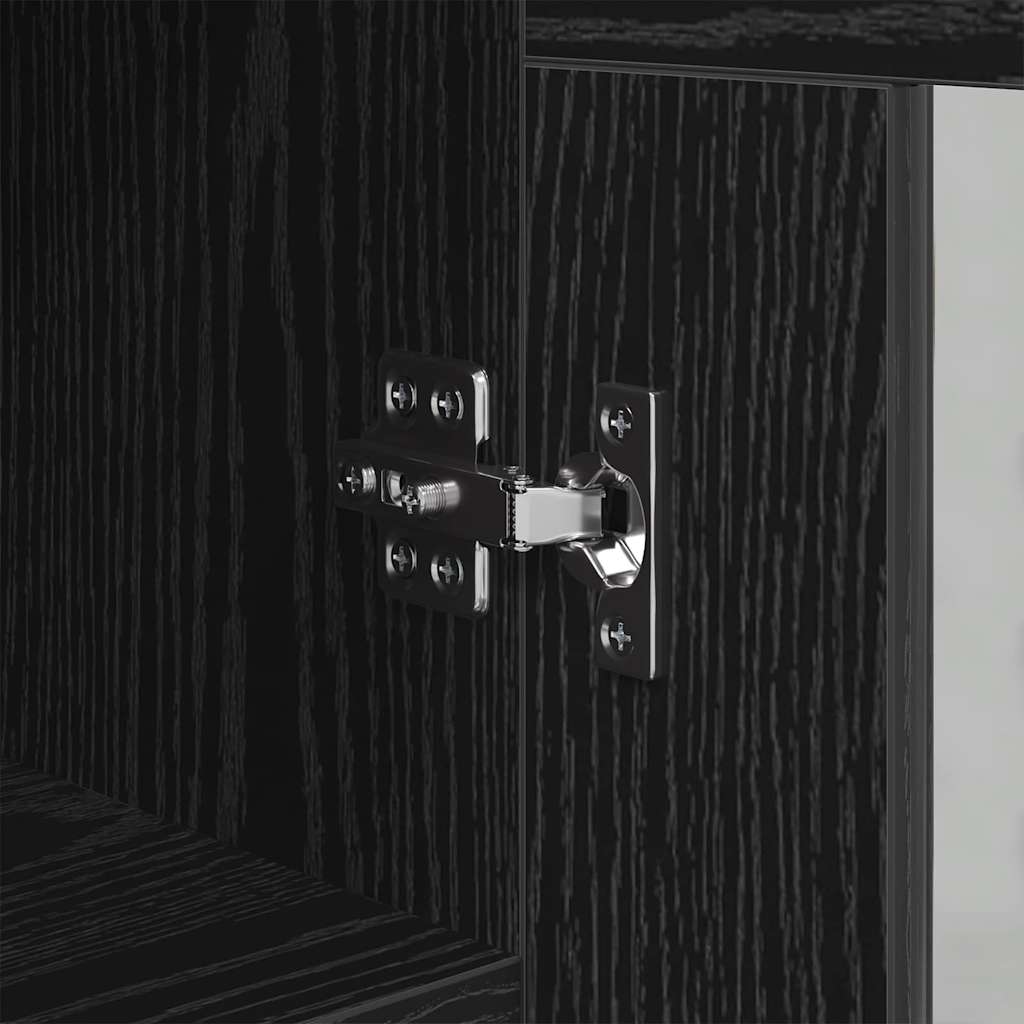 Buffet Chêne noir 34 x 34,5 x 90 cm Bois d'ingénierie - XIOS