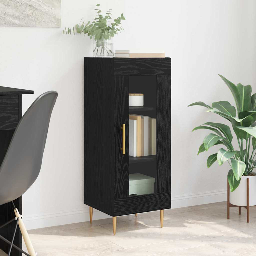 Buffet Chêne noir 34 x 34,5 x 90 cm Bois d'ingénierie - XIOS