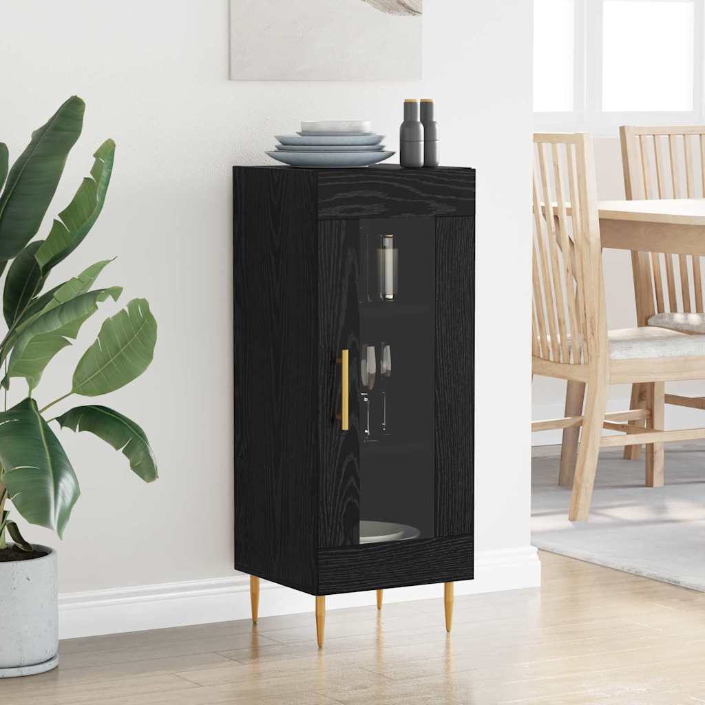 Buffet Chêne noir 34 x 34,5 x 90 cm Bois d'ingénierie - XIOS