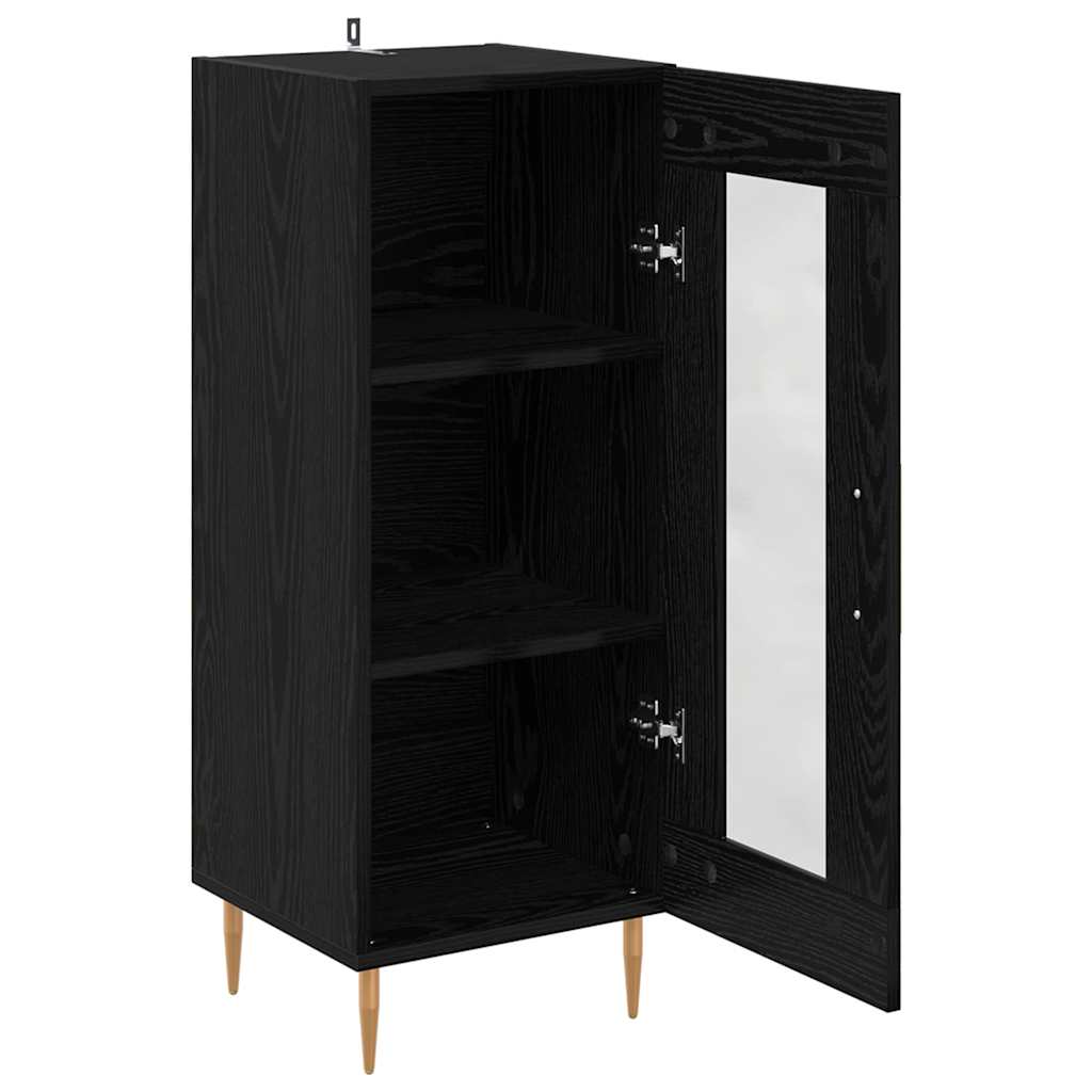 Buffet Chêne noir 34 x 34,5 x 90 cm Bois d'ingénierie - XIOS