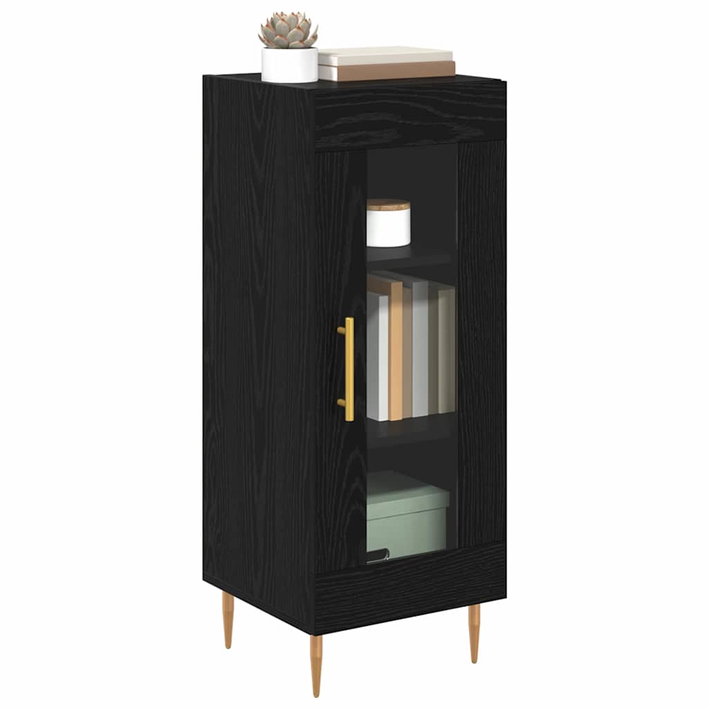Buffet Chêne noir 34 x 34,5 x 90 cm Bois d'ingénierie - XIOS