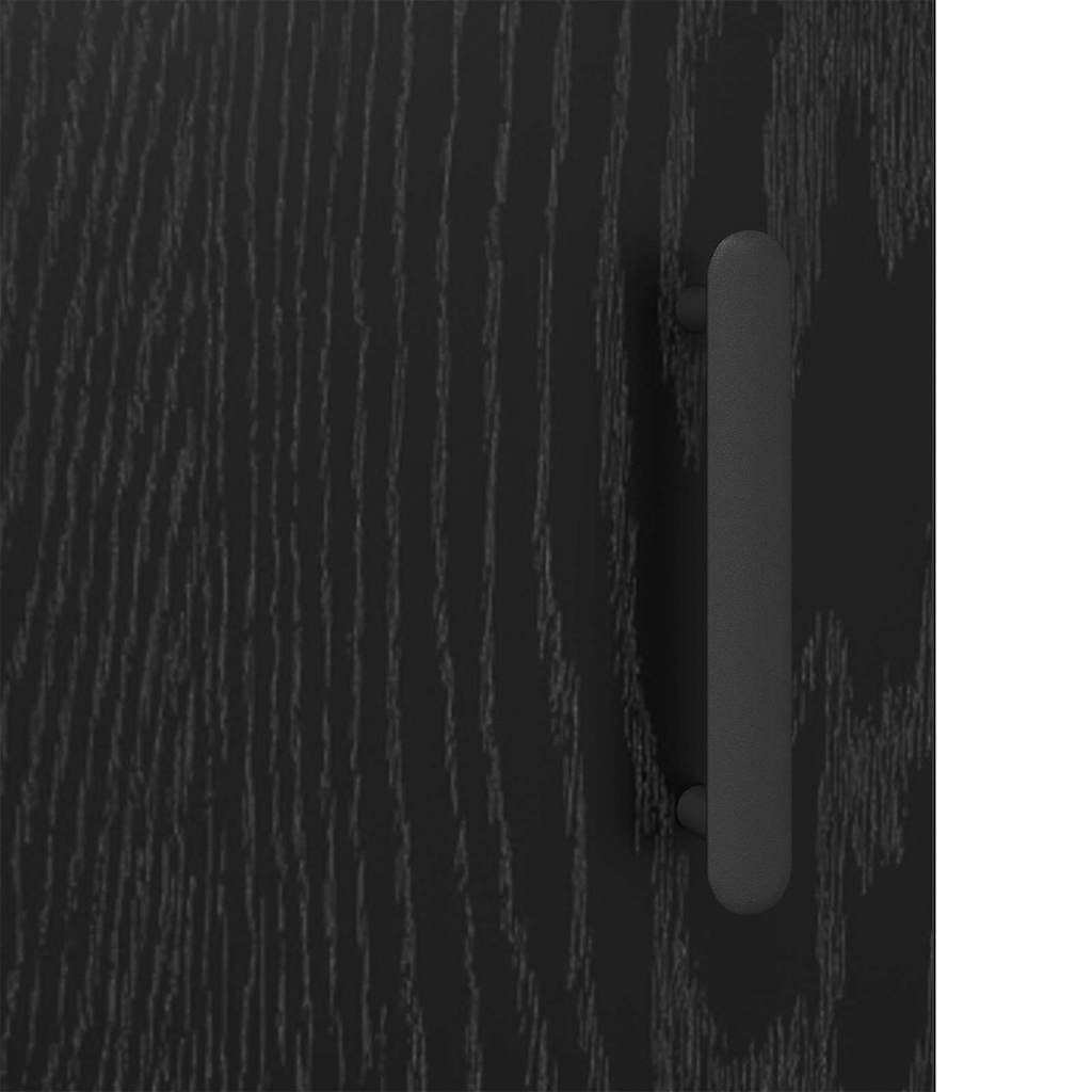 Buffet Chêne noir 69,5 x 34 x 90 cm Bois d'ingénierie et fer - XIOS