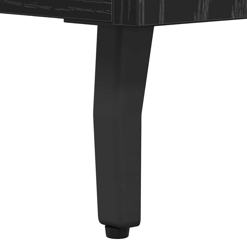 Buffet Chêne noir 69,5 x 34 x 90 cm Bois d'ingénierie et fer - XIOS