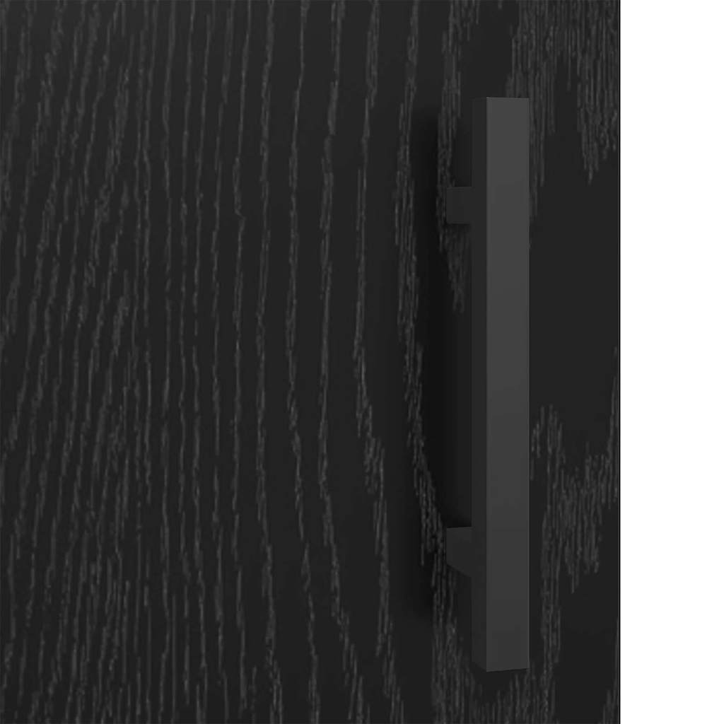 Buffet Chêne noir 69,5 x 34 x 90 cm Bois d'ingénierie et fer - XIOS