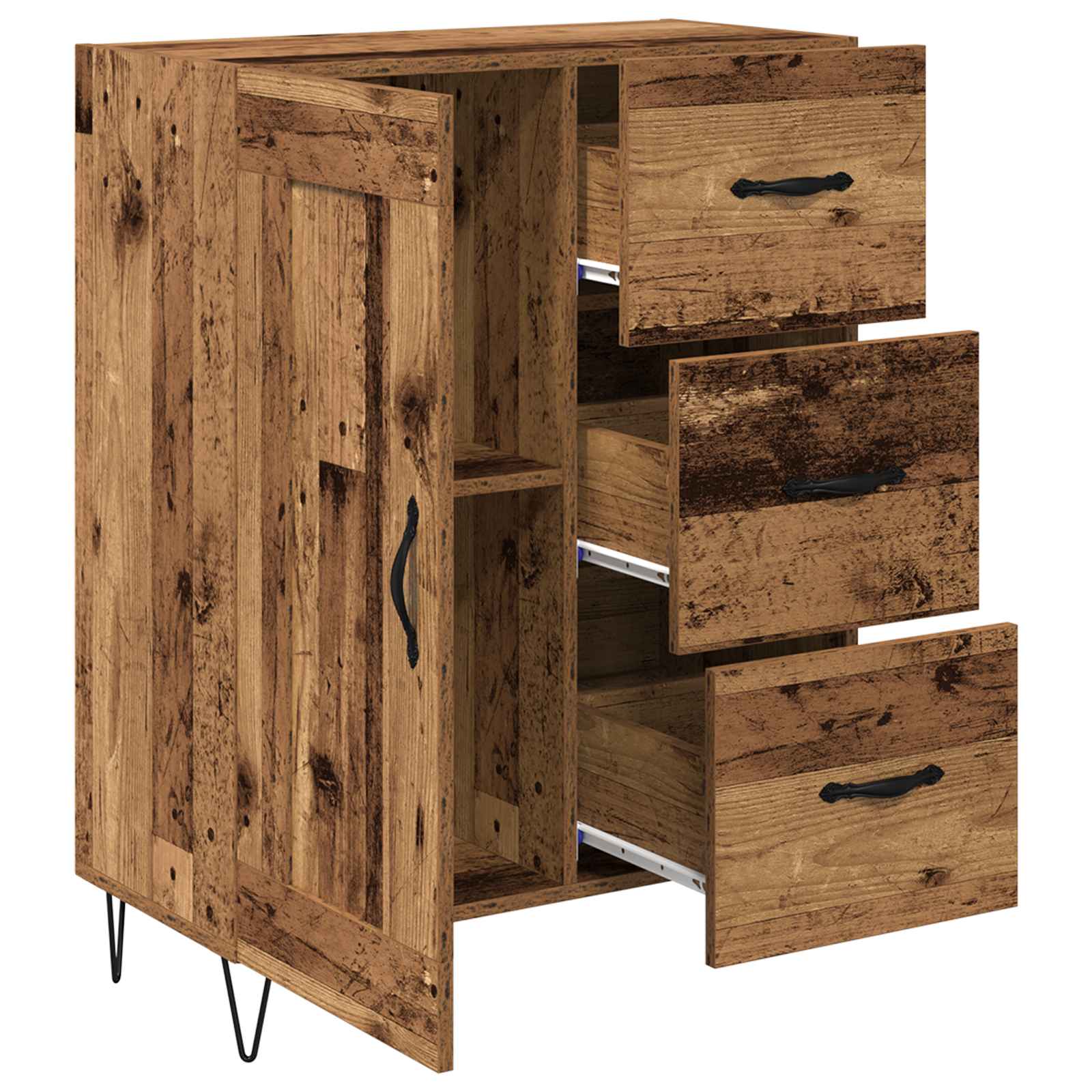 Buffet Bois ancien 69,5 x 34 x 90 cm Bois d’ingénierie - XIOS