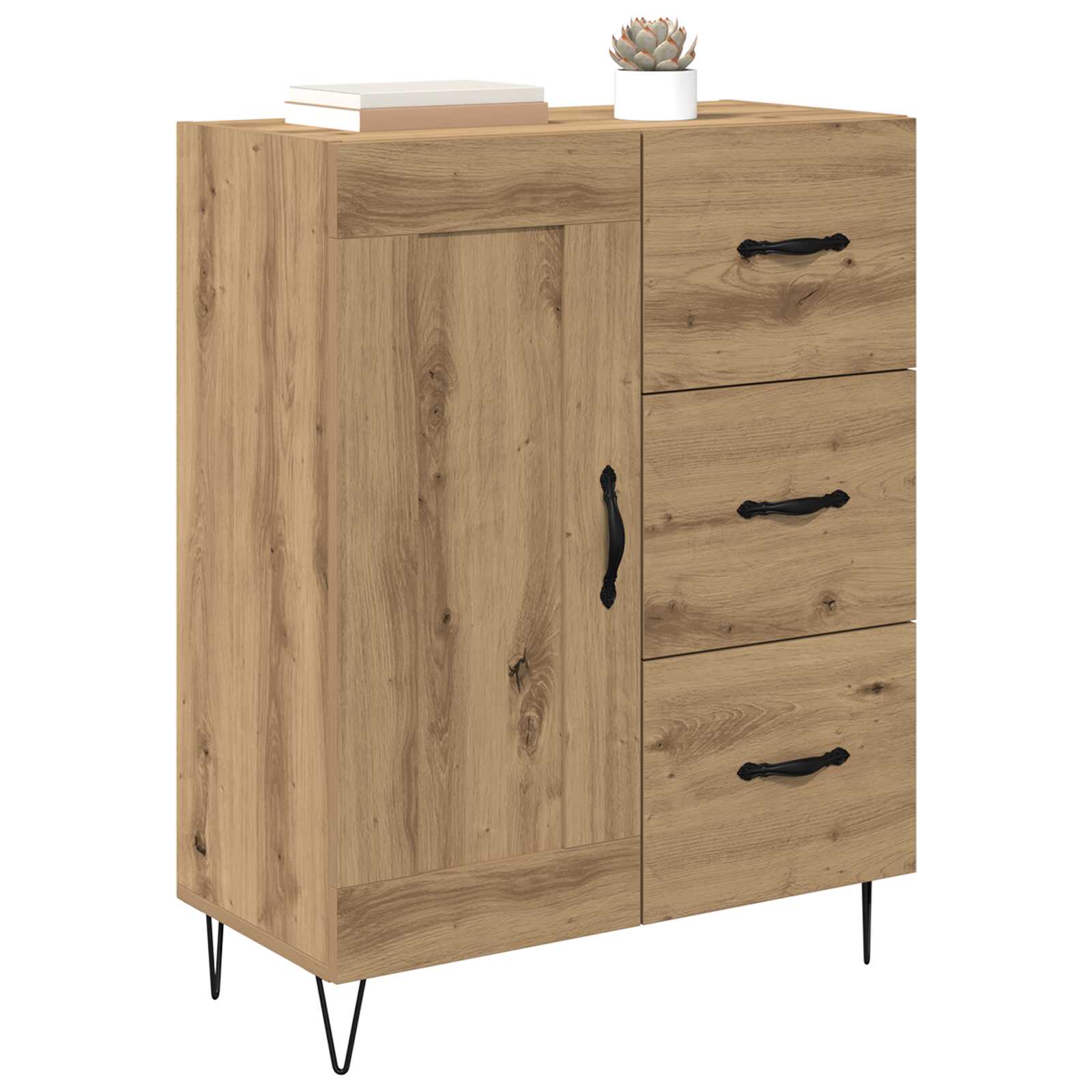 Buffet Chêne Artisanal 69,5 x 34 x 90 cm Bois d’ingénierie - XIOS