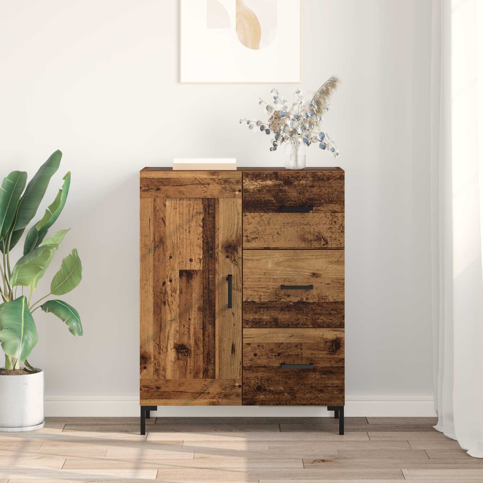 Buffet Bois ancien 69,5 x 34 x 90 cm Bois d'ingénierie