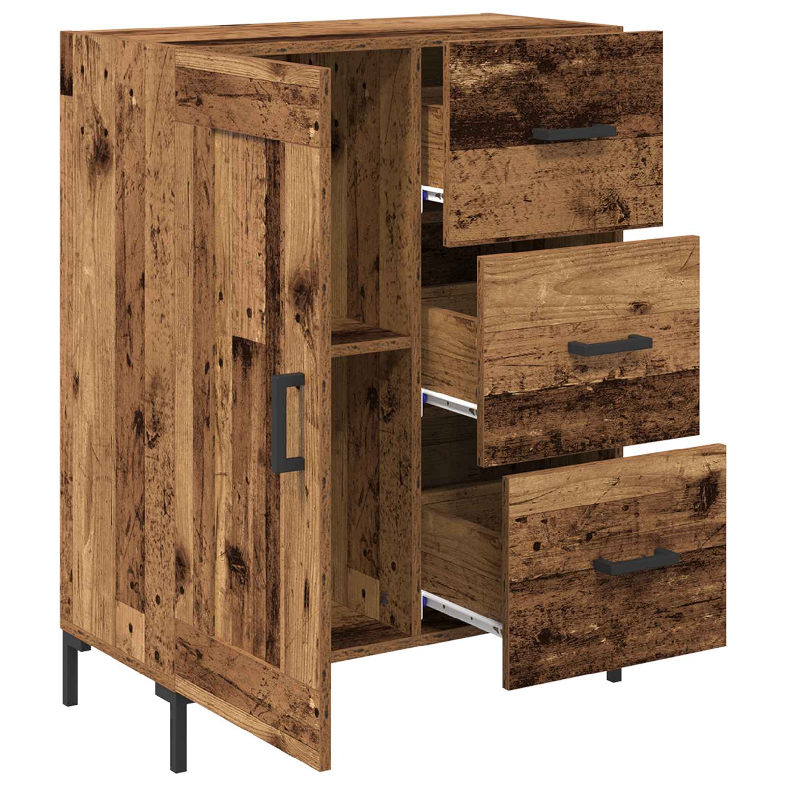 Buffet Bois ancien 69,5 x 34 x 90 cm Bois d'ingénierie