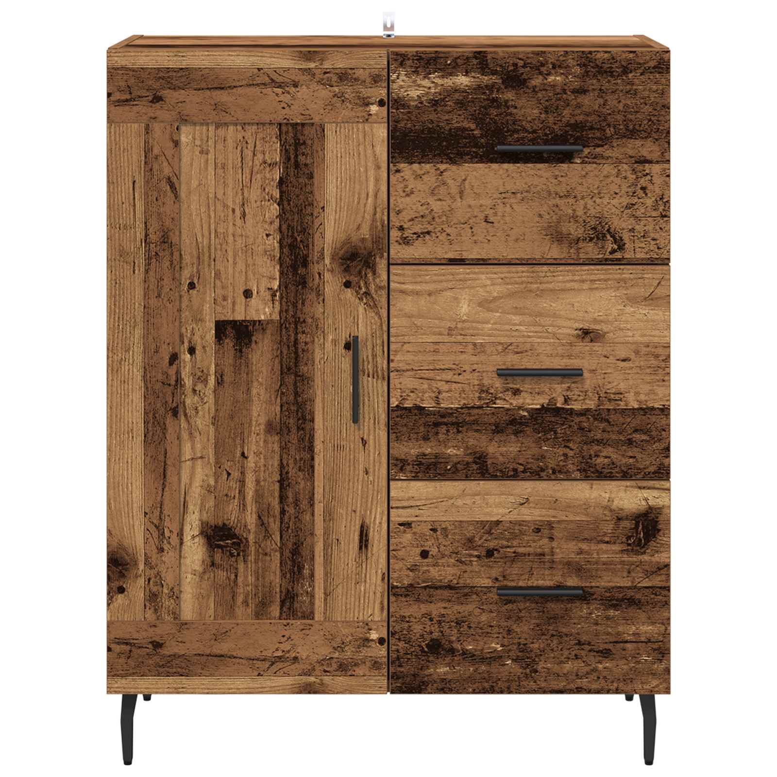 Buffet Bois Ancien 69,5 x 34 x 90 cm Bois d'ingénierie et fer - XIOS
