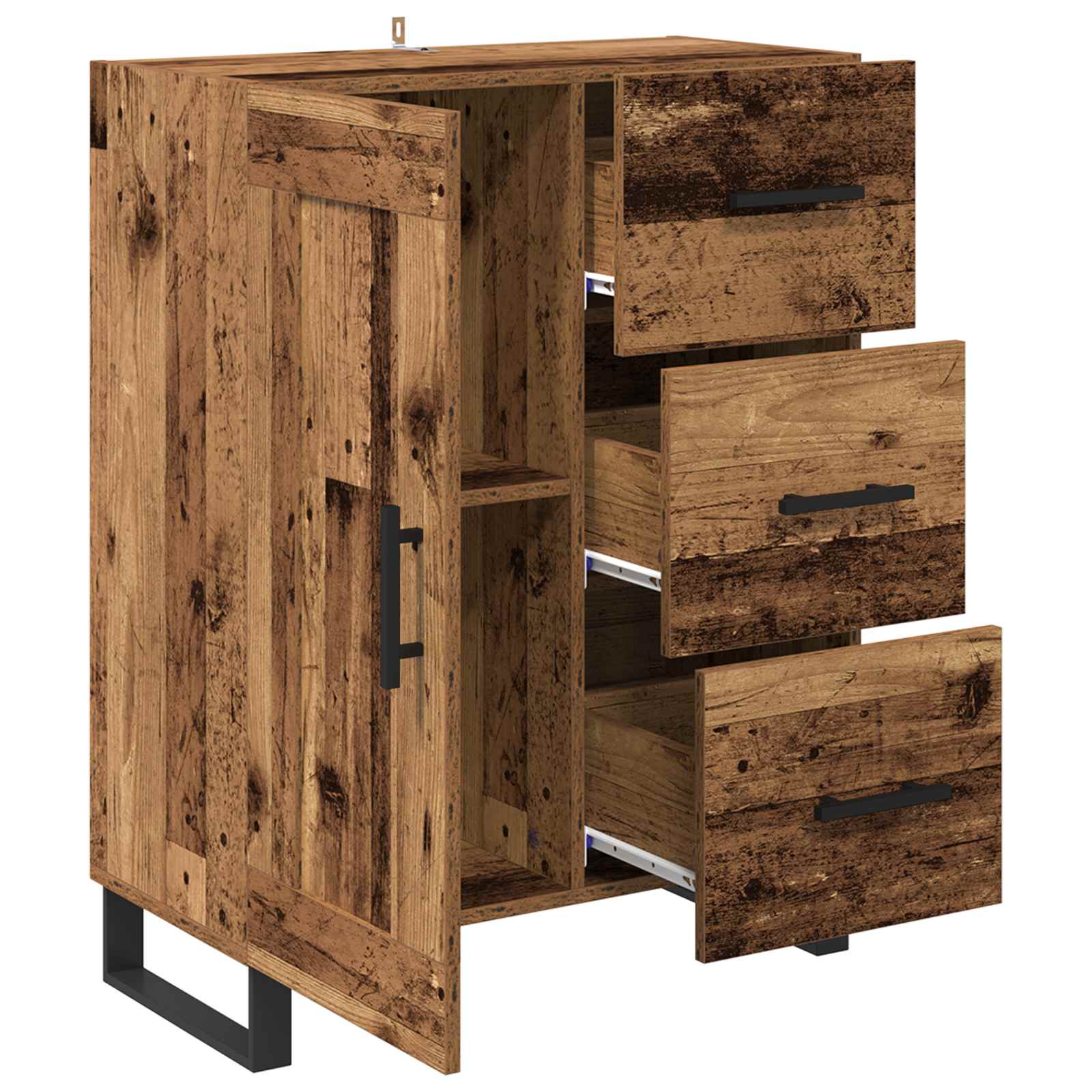 Buffet Bois Ancien 69,5 x 34 x 90 cm Bois d'ingénierie et fer - XIOS