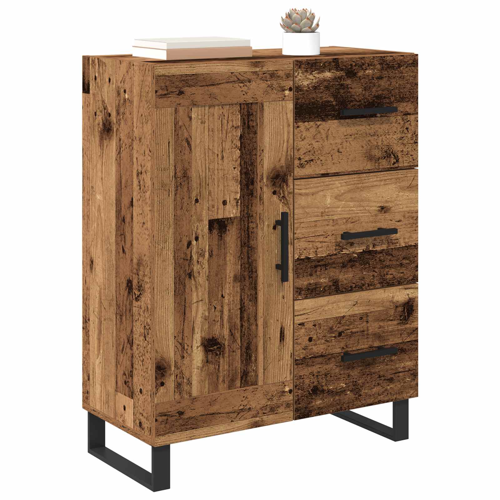Buffet Bois Ancien 69,5 x 34 x 90 cm Bois d'ingénierie et fer - XIOS