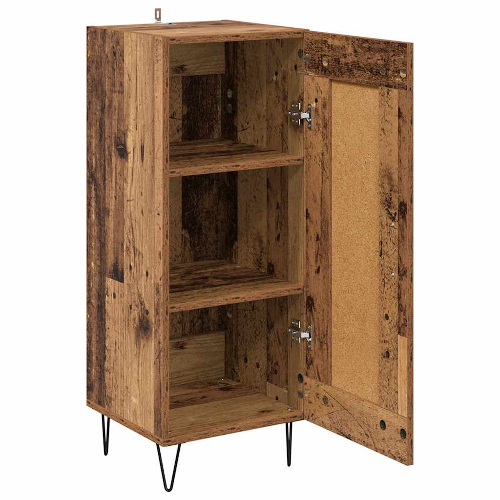 Buffet Bois Ancien 34,5 x 34 x 90 cm Bois d'ingénierie et fer - XIOS