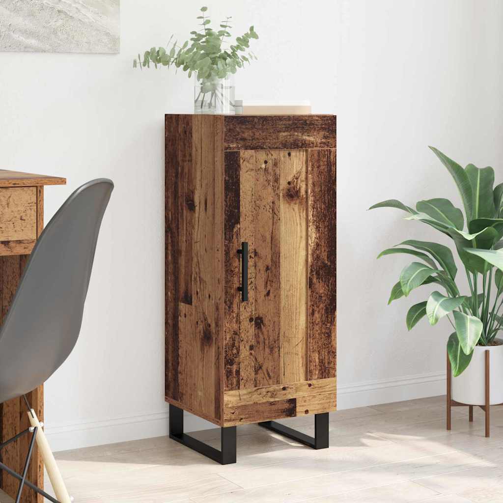 Buffet Bois Ancien 34,5 x 34 x 90 cm Bois d'ingénierie et fer - XIOS