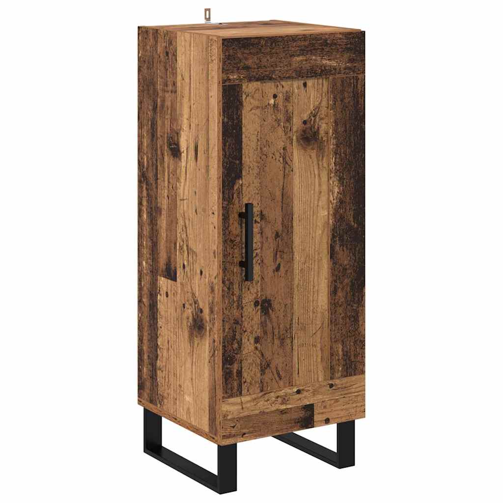 Buffet Bois Ancien 34,5 x 34 x 90 cm Bois d'ingénierie et fer - XIOS