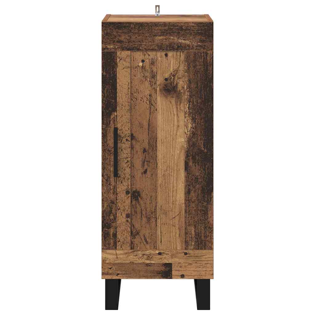 Buffet Bois Ancien 34,5 x 34 x 90 cm Bois d'ingénierie et fer - XIOS