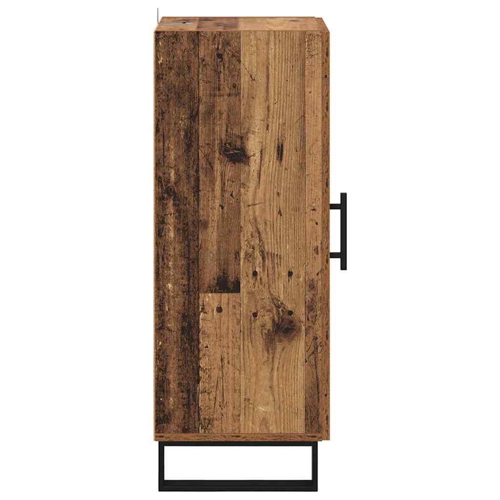 Buffet Bois Ancien 34,5 x 34 x 90 cm Bois d'ingénierie et fer - XIOS