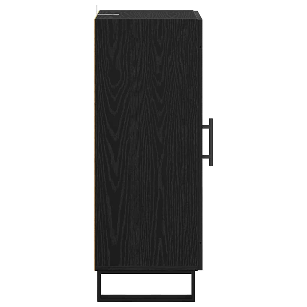 Buffet Chêne noir 34,5 x 34 x 90 cm Bois d'ingénierie et fer - XIOS