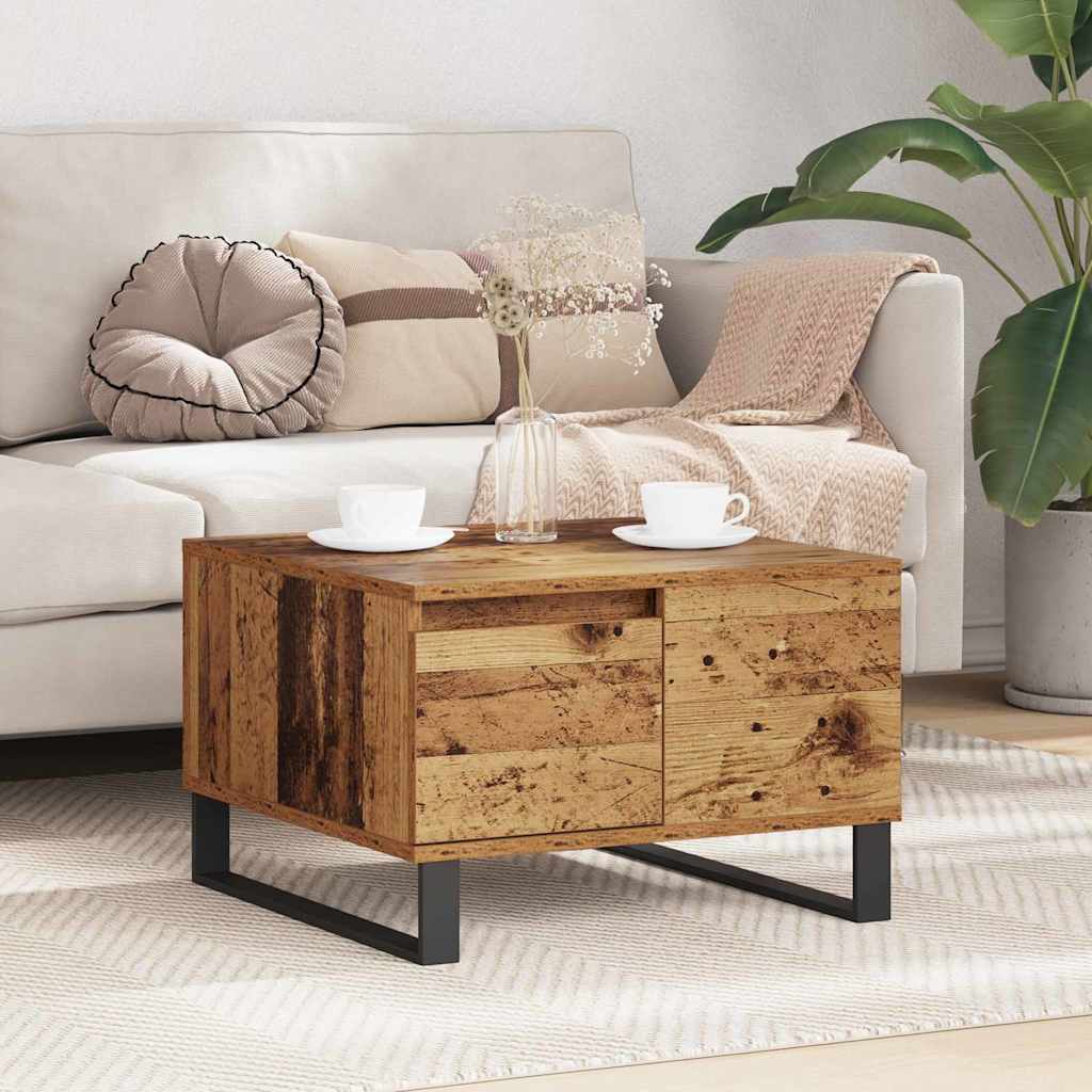Table basse Bois Ancien 55 x 55 x 36,5 cm Bois d'ingénierie - XIOS
