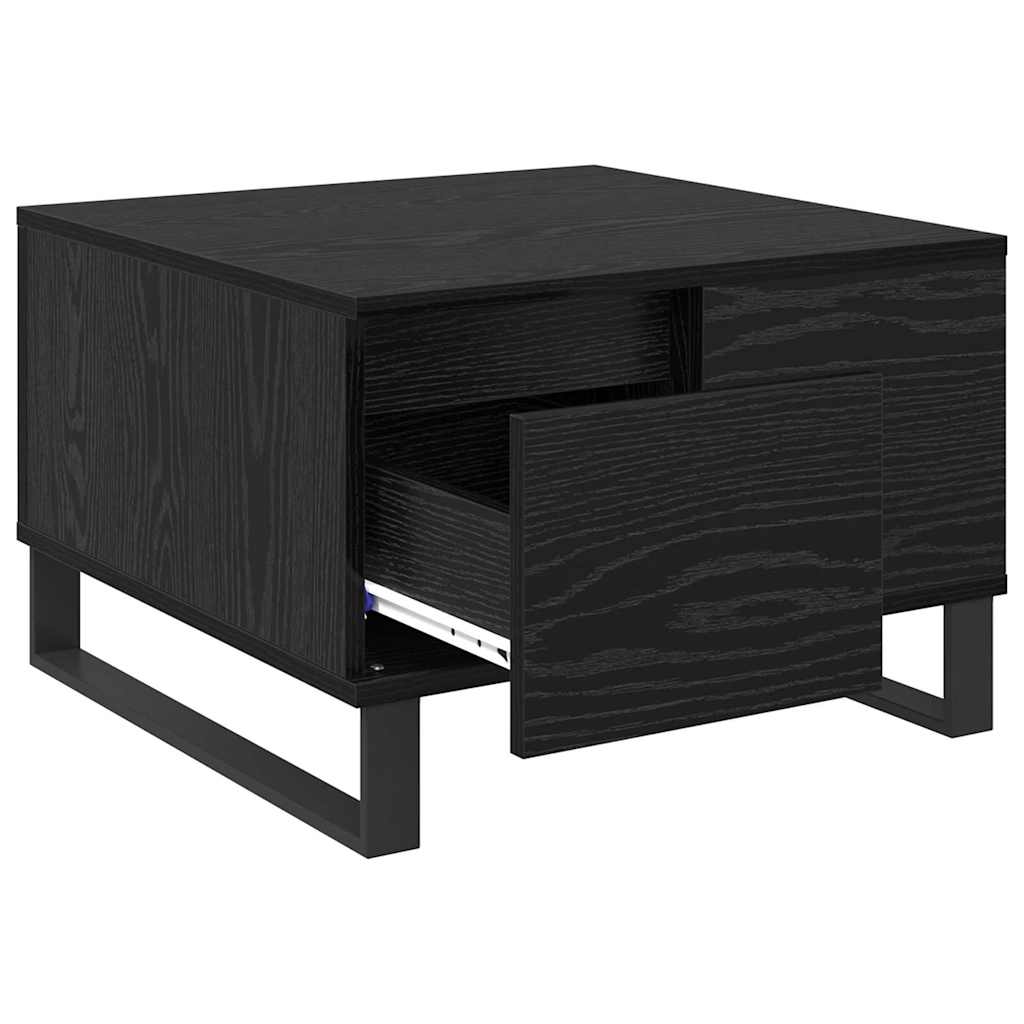 Table basse Chêne noir 55 x 55 x 36.5 cm Bois d'ingénierie - XIOS