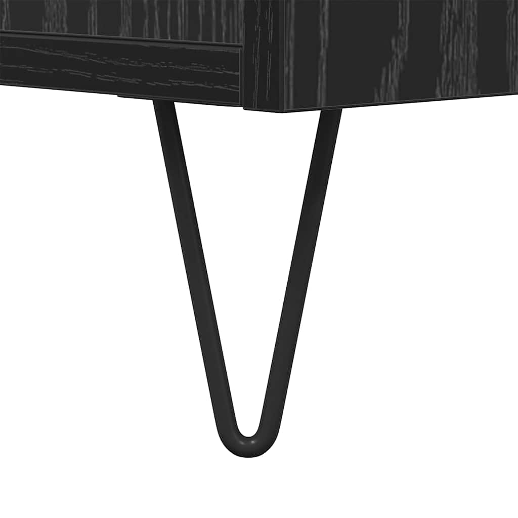 Table basse Chêne noir 80 x 80 x 36,5 cm Bois d'ingénierie - XIOS