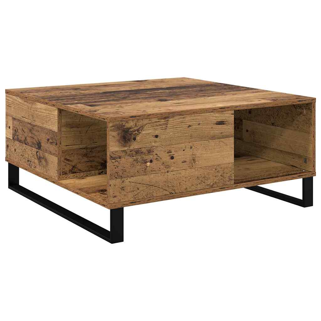 Table basse Bois ancien 80 x 80 x 36,5 cm Bois d'ingénierie - XIOS