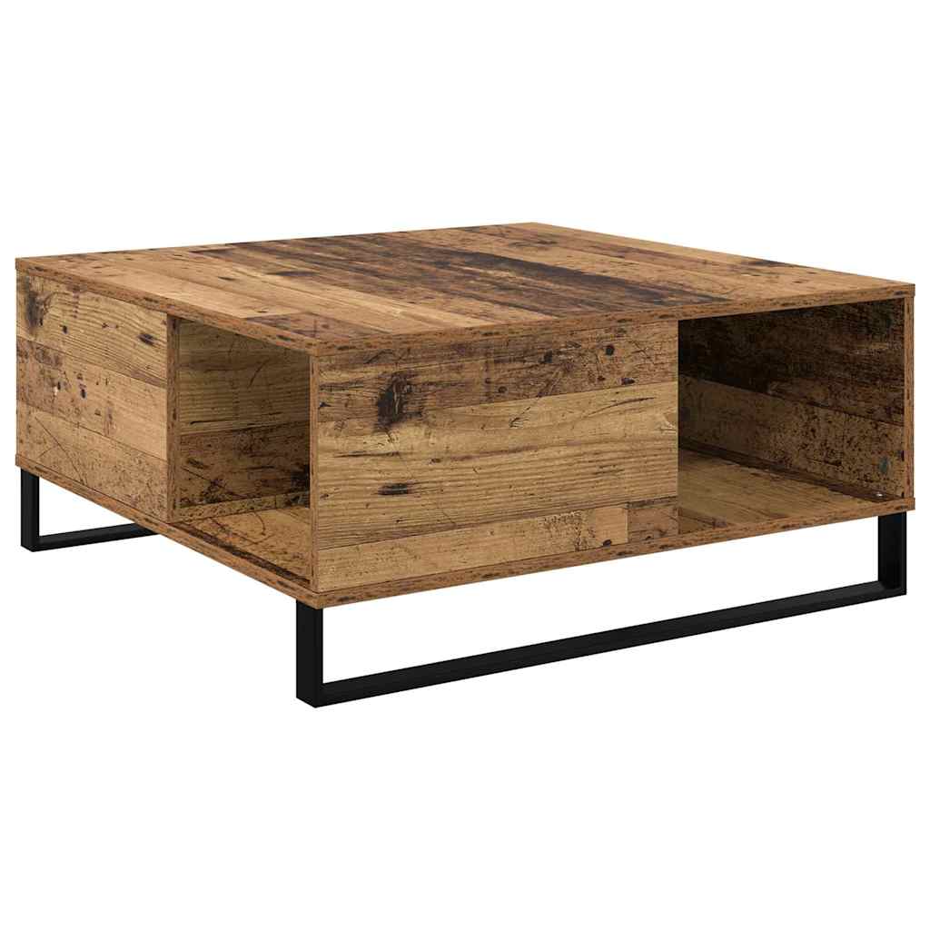 Table basse Bois ancien 80 x 80 x 36,5 cm Bois d'ingénierie - XIOS