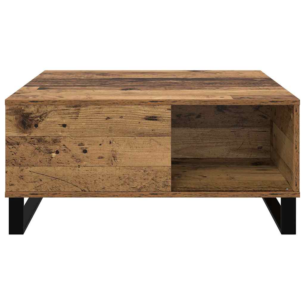 Table basse Bois ancien 80 x 80 x 36,5 cm Bois d'ingénierie - XIOS