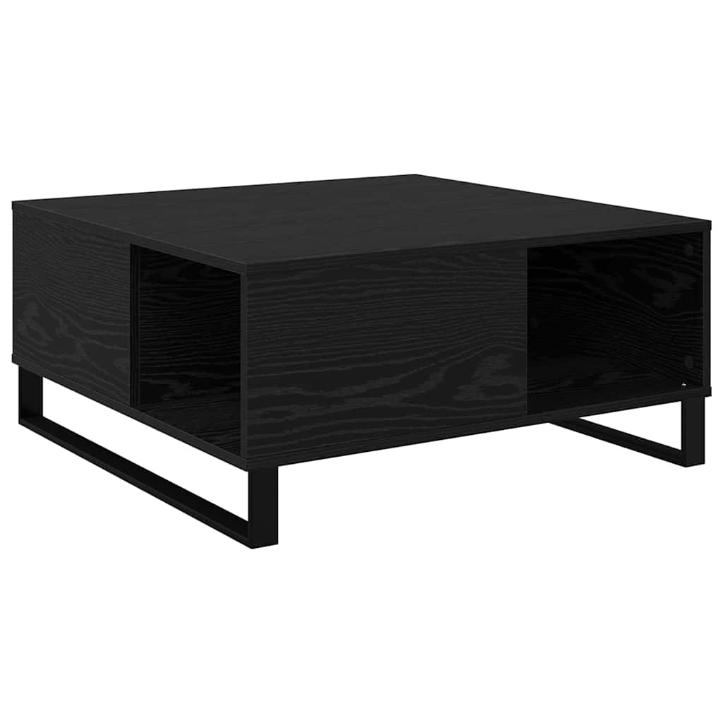 Table basse Chêne noir 80 x 80 x 36,5 cm Bois d'ingénierie - XIOS