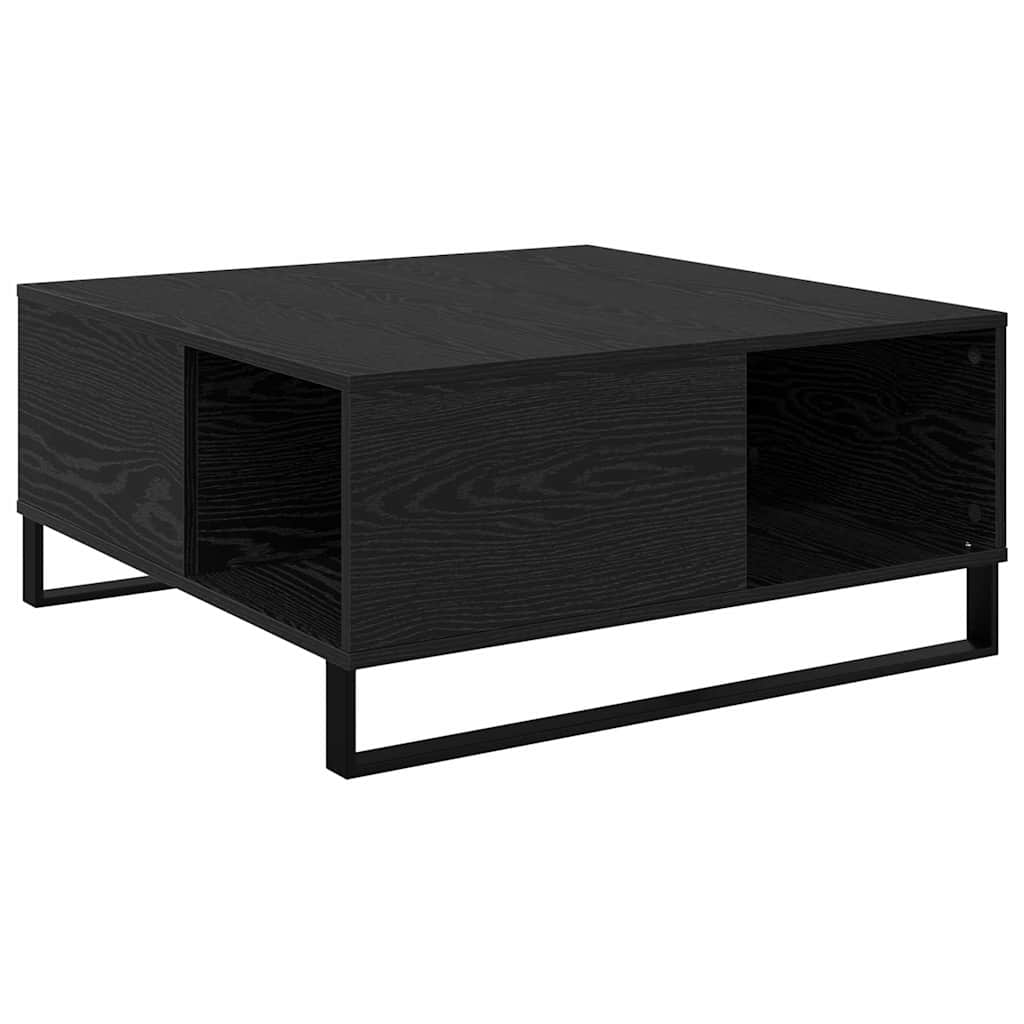Table basse Chêne noir 80 x 80 x 36,5 cm Bois d'ingénierie - XIOS