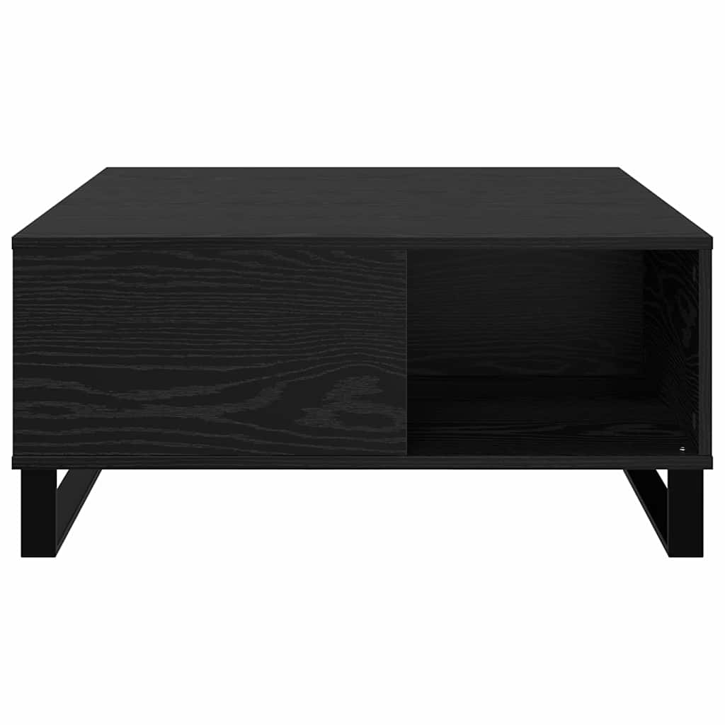 Table basse Chêne noir 80 x 80 x 36,5 cm Bois d'ingénierie - XIOS