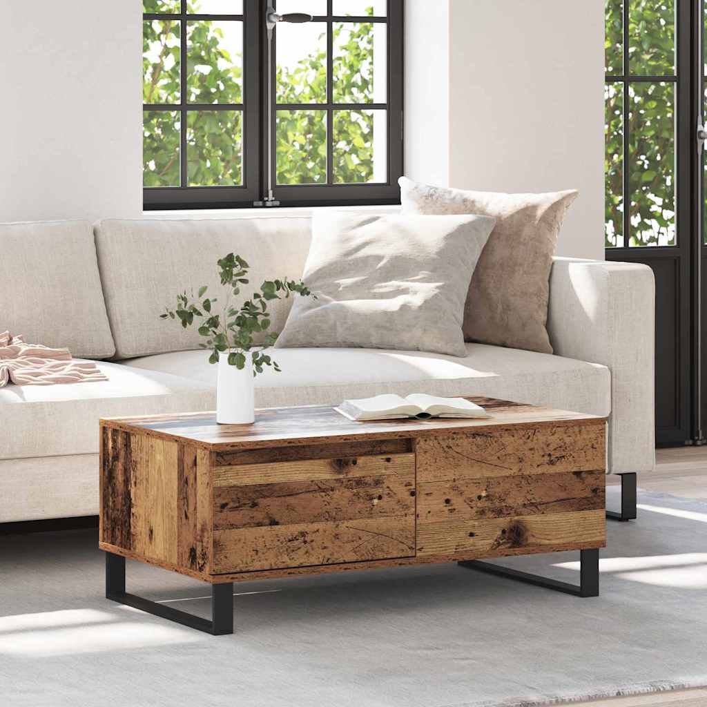 Table basse Bois Ancien 90 x 50 x 36,5 cm Bois d'ingénierie - XIOS