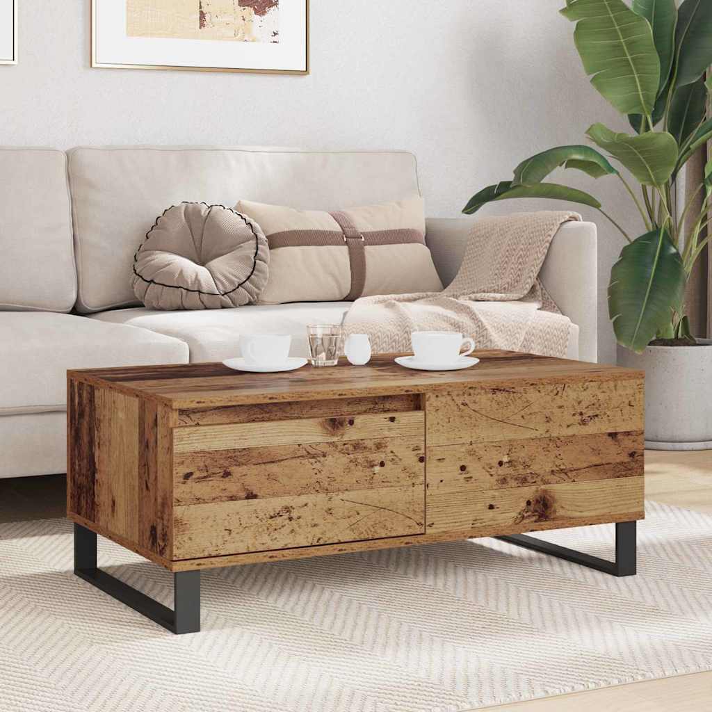 Table basse Bois Ancien 90 x 50 x 36,5 cm Bois d'ingénierie - XIOS