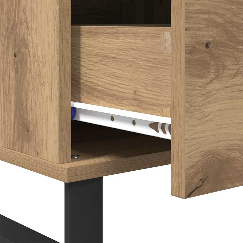 Table basse avec tiroir chêne artisanal Bois d'ingénierie - XIOS