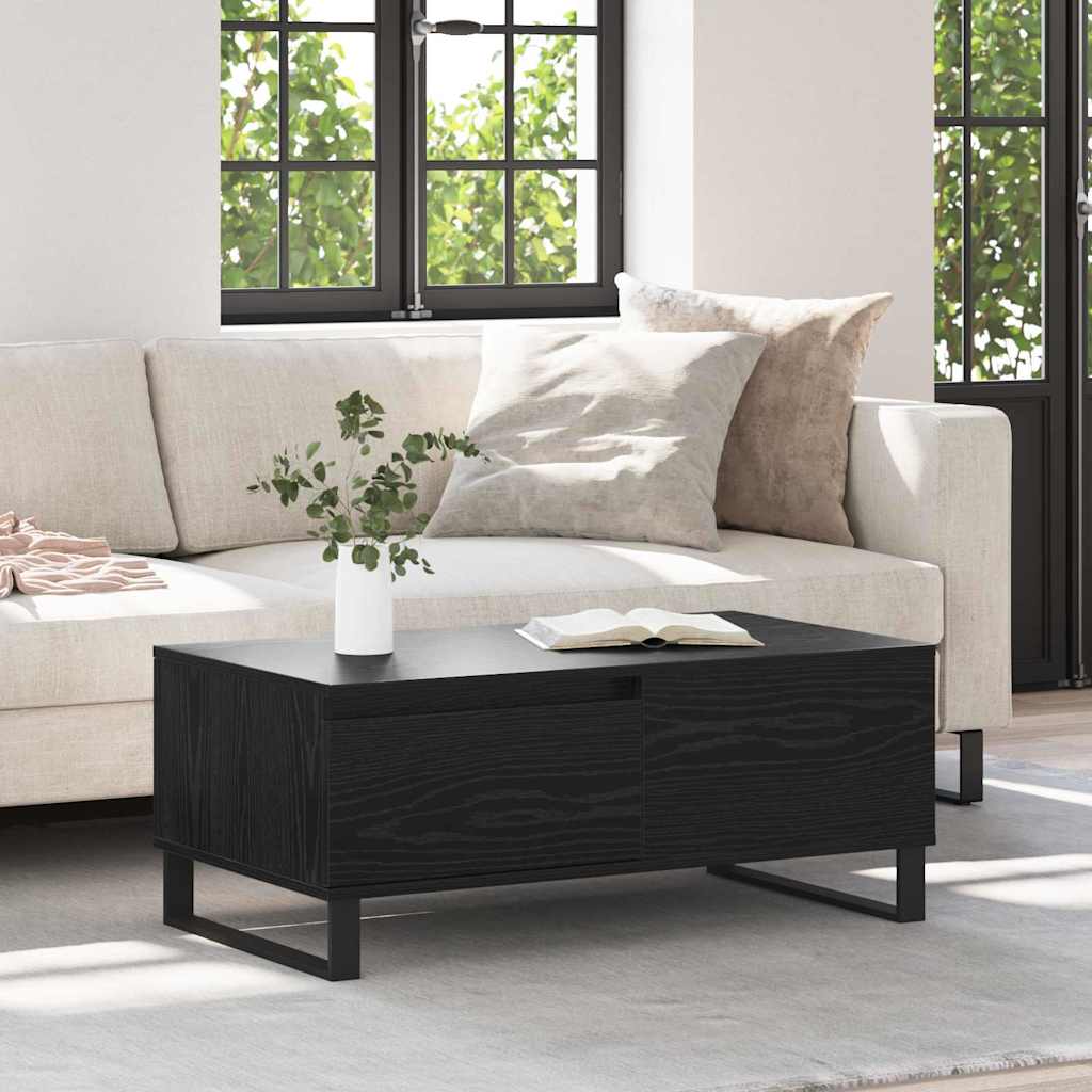 Table basse avec tiroir Chêne noir Bois d'ingénierie - XIOS