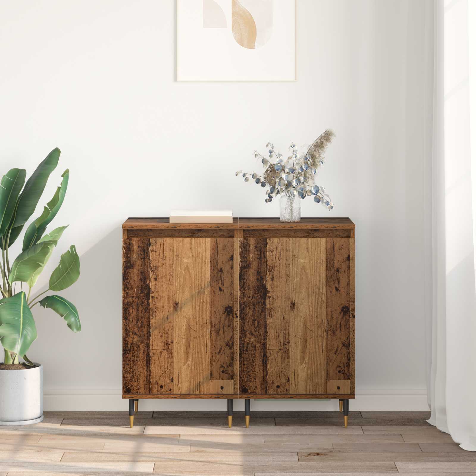 Buffet 2 pcs Bois Ancien 40 x 35 x 70 cm - XIOS